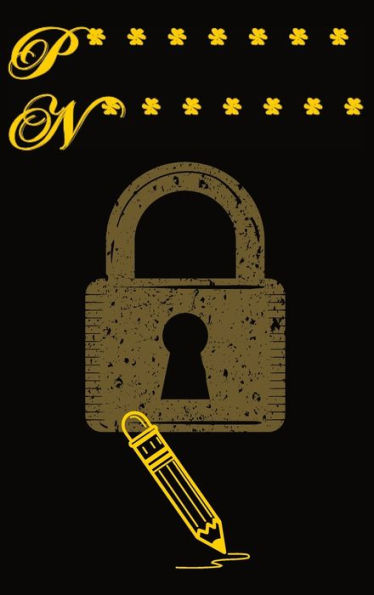 Hardcover Black and Yellow Password Notebook (A-Z, Email, ISP, Software Pages, 6" x 9")