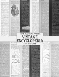 Title: Vintage Black and White Encyclopedia: Junk Journal Papers, Author: Digital Attic Studio