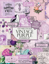 Title: Vintage Purple Cut and Collage Ephemera Kit, Author: Nifty Crafty House