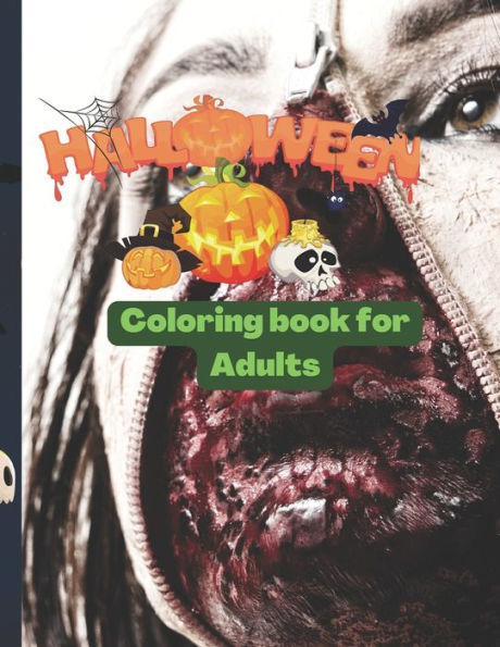 Halloween coloring book for Adults