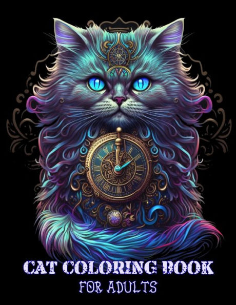 CAT COLORING BOOK FOR ADULTS