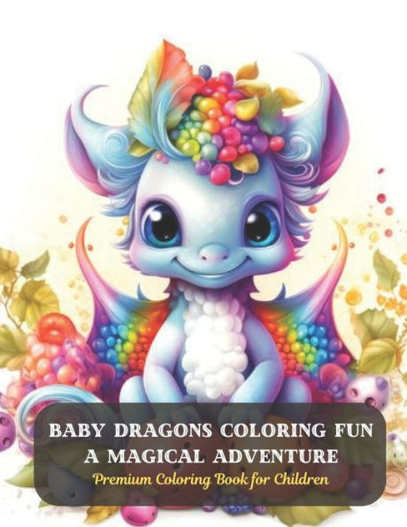 Baby Dragons Coloring Fun A Magical Adventure: Premium Coloring Book for Children