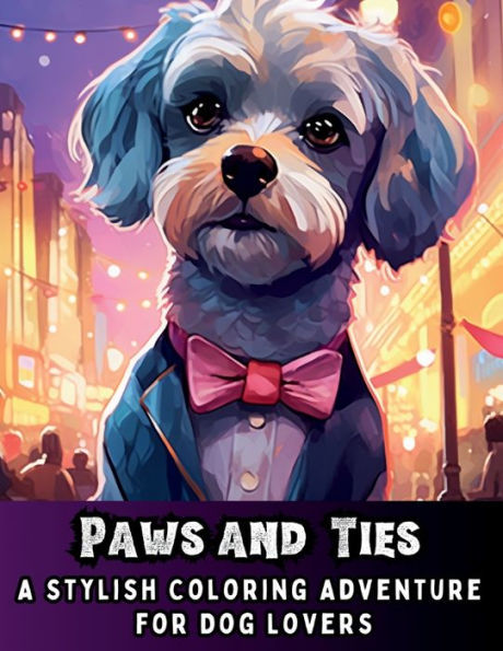 paws and ties: A stylish coloring adventure for dog lovers:stylish coloring adventure for dog lovers coloring book