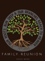 Family Reunion Guest Sign In Memory Book Hard Cover Attendance and Registry Log with Thriving Tree & Roots - 8.5