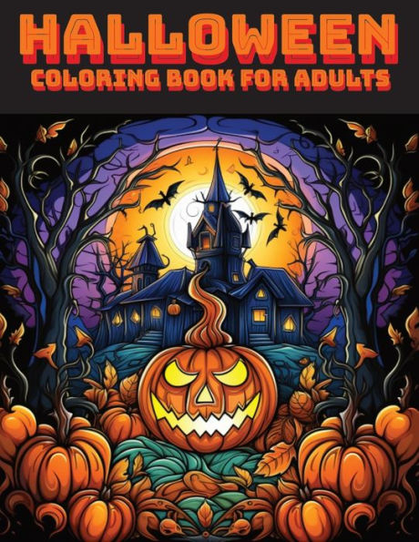 Halloween Landscapes Coloring book for Adults