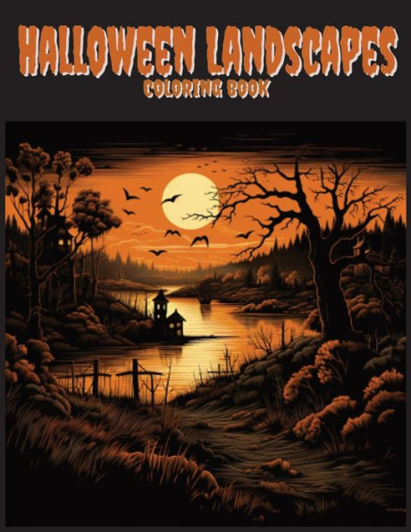 Halloween Landscapes Coloring book