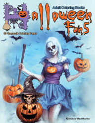 Title: Halloween Fun 5 Grayscale Coloring Book for Adults: 50 Grayscale Coloring Pages, Author: Kimberly Hawthorne