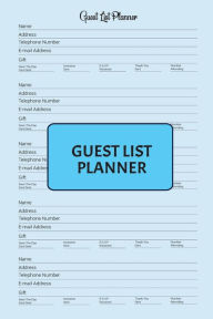Title: Guest List Planner: Organize and keep record of events, guest names, contact details and RSVPs, Author: Carmita Smith