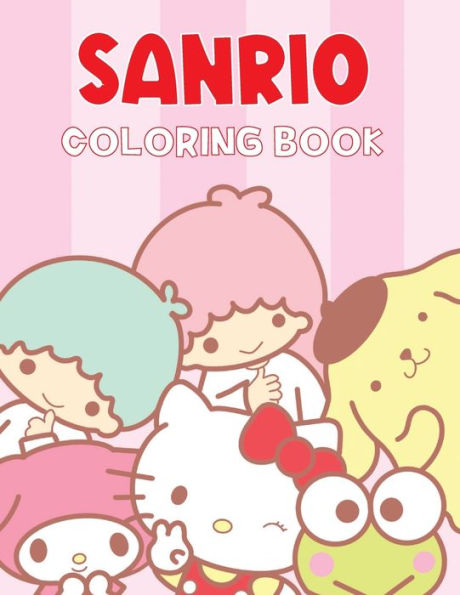 Sanrio coloring book: Sanrio coloring book halloween characters for adults kids christmas giant character japanese