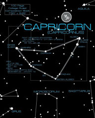 Title: Capricorn Zodiac Sign College Ruled Composition Book: 7.5
