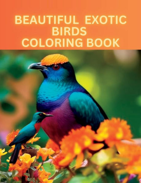 BEAUTIFUL EXOTIC BIRDS COLORING BOOK: This enchanting coloring book invites you to embark on a vivid adventure.