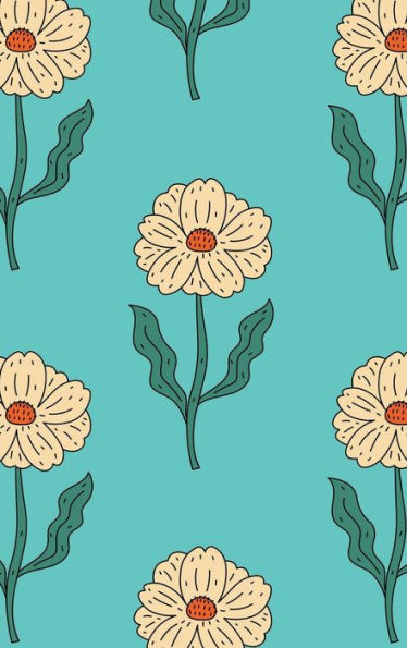 Ivory Flower 6x9 Hardcover Notebook