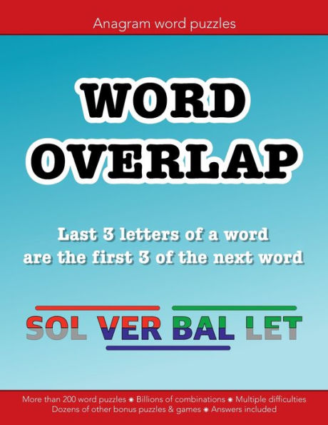 Word Overlap and other challenging word puzzles for experts: Education resources by Bounce Learning Kids