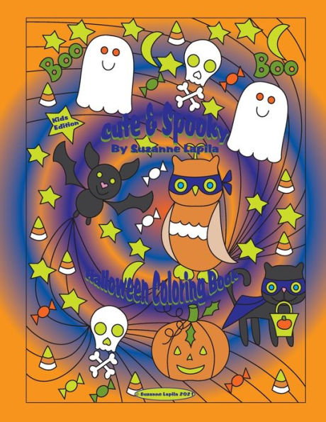 Cute & Spooky Halloween Coloring Book - Kids Edition