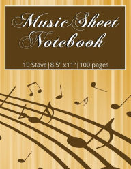 Title: Music Sheet Notebook: 10 Stave Writing Paper:Music Writing paper for Musicians, Composers, Songwriters and Conductors 10 Staves per page, Author: Carmita Smith