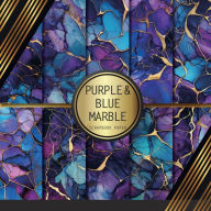 Title: Purple & Blue Marble Scrapbook Paper: Double Sided Craft Paper For Card Making, Origami & DIY Projects Decorative Scrapbooking, Author: Peyton Paperworks