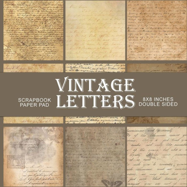 Vintage Letters: Antique Scrapbook Paper Pad
