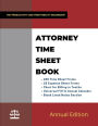 Attorney Time Sheet Book: Law Firm Billing Tracker