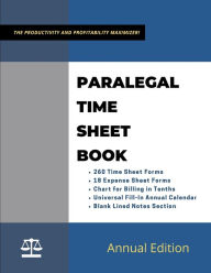 Title: Paralegal Time Sheet Book: Law Firm Billing Tracker, Author: Firm Press