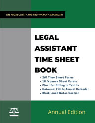 Title: Legal Assistant Time Sheet Book: Law Firm Billing Tracker, Author: Firm Press