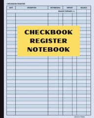 Title: Checkbook Register Notebook: Check Register Transaction Log Book, Author: Crunch Press