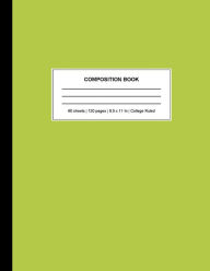 Title: Lime Green Composition Book: Lined Composition Book, Author: Basic Werks