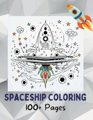 Title: Flying Spaceship Coloring Book: A Coloring Journey Through Outer Space, Author: Orchidpaperpress