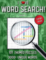 Title: I Love Word Search! Large Print, Volume 1, Author: Curious Crow Media