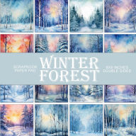 Title: Winter Forest Backgrounds: Scrapbook Paper Pad, Author: Nifty Crafty House