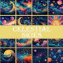 Celestial Skies Galaxy Backgrounds: Scrapbook Paper Pad