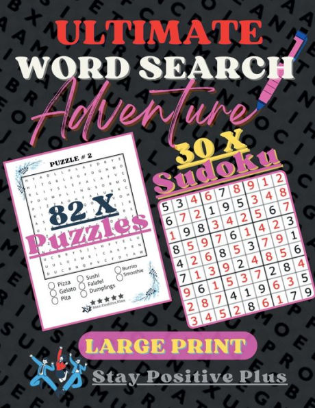 ULTIMATE WORD SEARCH ADVENTURE: The Power of Word Search Puzzles; word search books for adults large print