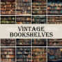 Vintage Bookshelves: Scrapbook Paper Pad