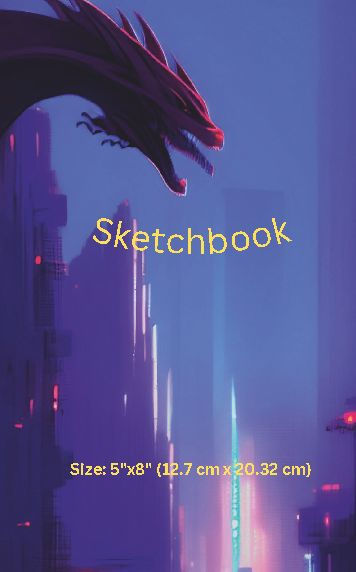 Sketchbook with Dragon on Cover