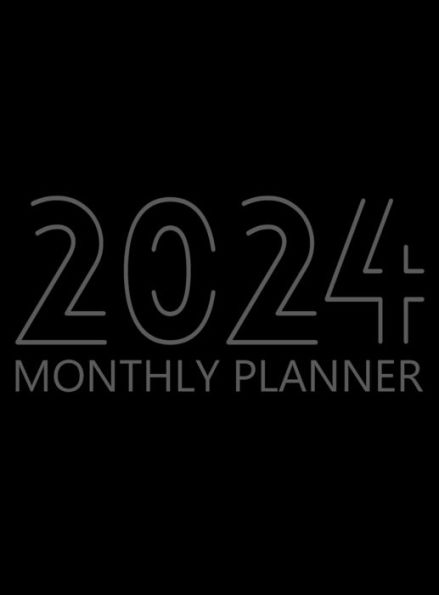 2024 Monthly Planner, Hardcover: 12 Month Agenda, Monthly Organizer Book for Activities and Appointments, Yearly Calendar Notebook