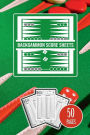 Backgammon Score Sheets: 50 Pages