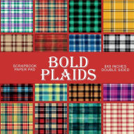 Title: Bold Colors Plaid Backgrounds: Scrapbook Paper Pad, Author: Nifty Crafty House