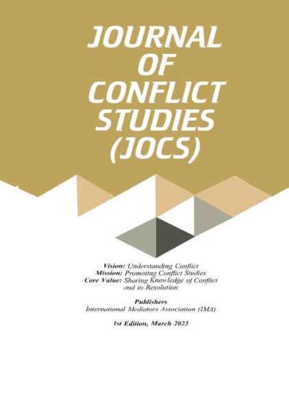 Journal of Conflict Studies (JOCS) - First Edition March 2023
