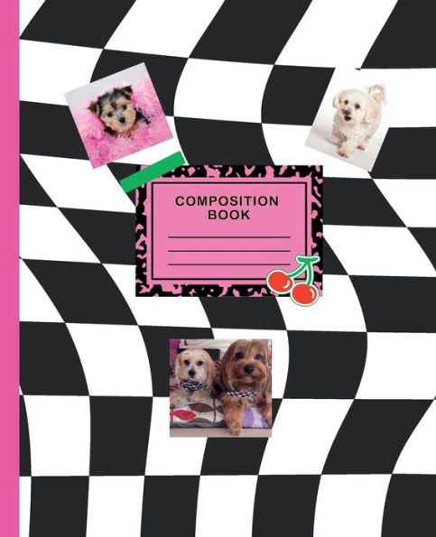 Puppy Composition Notebook for High School & College Students, Wide Ruled, 100 pages, 7.5x9.25", Affirmations