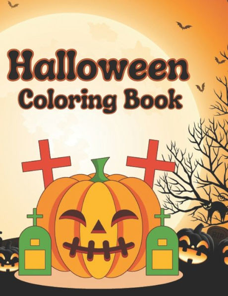 Halloween Coloring Book: A Halloween Coloring Adventure For Kids Teens And Adults