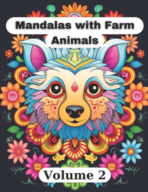 Mandalas with Farm Animals: Volume 2 by MLG Publishing, Paperback ...