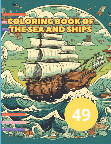 Coloring Book of the Sea and Ships