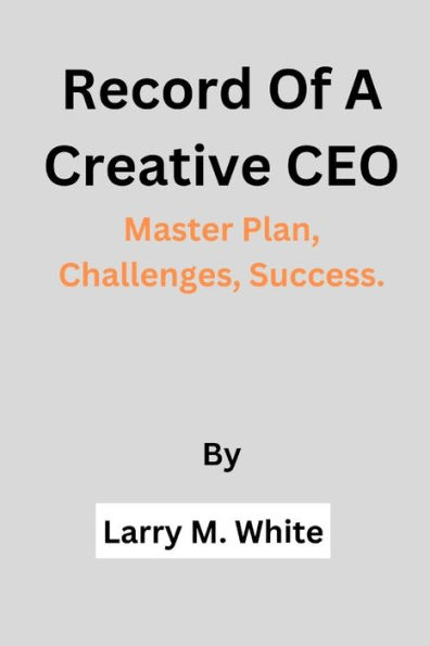 Record Of A Creative CEO: Master Plan, Challenges, Success.