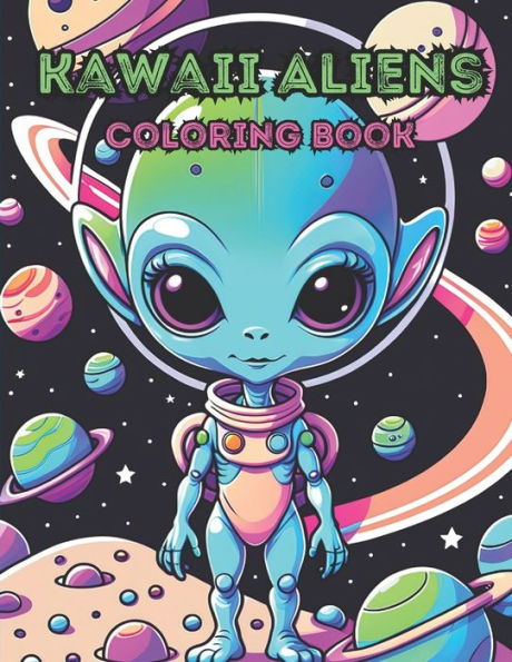 Kawaii Aliens Coloring Book