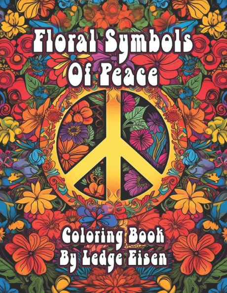 Floral Symbols Of Peace Coloring Book