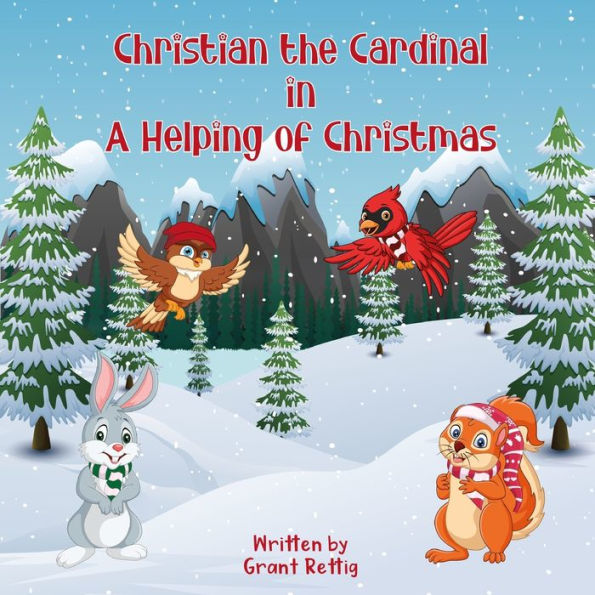 Christian the Cardinal in a helping of christmas