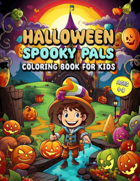 Halloween Spooky Pals Coloring Book for Kids: Cute Halloween Coloring Odyssey