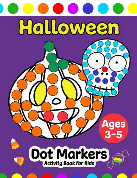 Halloween Dot Markers Activity Book for Kids Ages 3-5