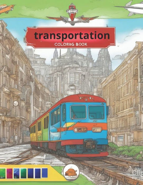 transportation Coloring Book