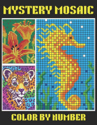 Title: Mystery Mosaic Color By Number: 50 Page Easy Large Print Mystery Mosaic Coloring Book for Adults, Seniors and Beginners ( New Large Print Color by Number), Author: Tracy lo. Green
