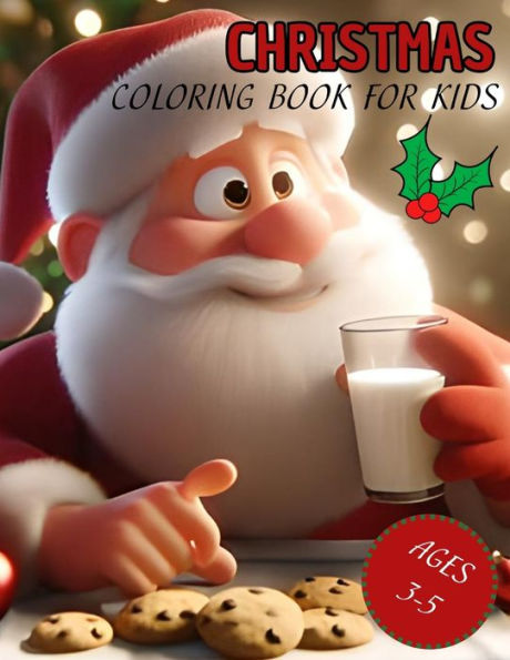 Christmas Coloring Book for kids: A Frozen Christmas Adventure With 50 Fun Coloring Pages For Kids Ages 3-5